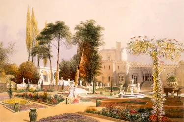 The Parterre in the Gardens at Wilton, the Seat of the Earl of Pembroke